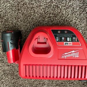 Milwaukee m12 battery and charger.